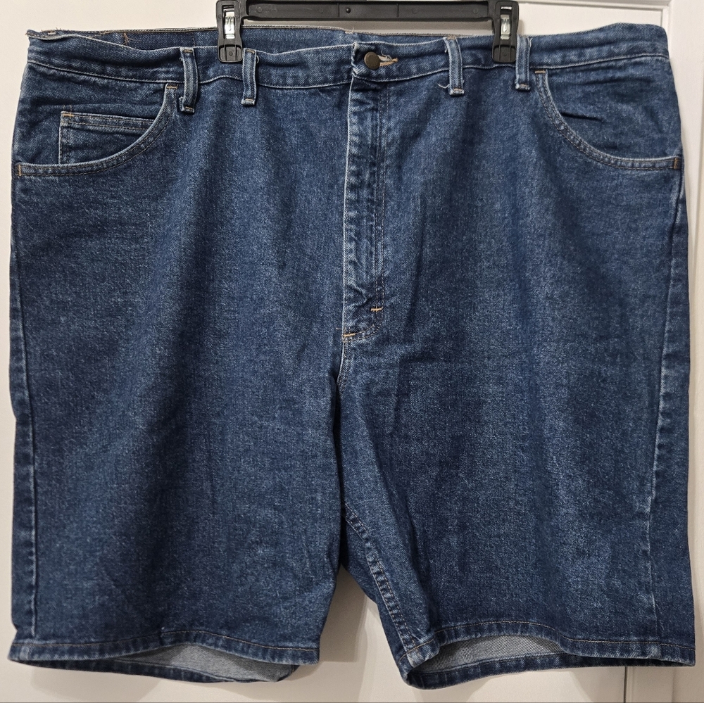 Wrangler Big & Tall Relaxed Fit Denim Shorts Men’s Size 48 Blue Jean
